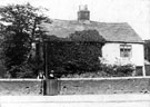 Cottage at 2 Owlergreave Road (now the bottom of Prince of  Wales Road) belonging to Arthur Roebuck, coal merchant and carter of Darnall