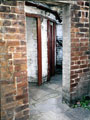 Privvies in the yard of Butcher Works, Arundel Street, featured in a television episode of Silent Witness