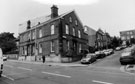 Glossop Road and the junction with Shearwood Road with The Royal Hallamshire Hospital in the background