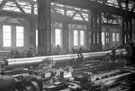 Vickers Ltd., River Don Works, South Machine Shop - rough turning naval gun barrels