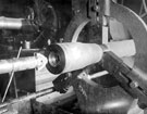 Vickers Ltd., River Don Works, South Machine Shop - boring a gun tube using an SR cutter which was developed at Vickers Works by Sam Robinson