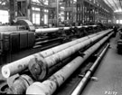 English Steel Corporation, River Don Works, South Machine Shop. Group of marine shaftings.