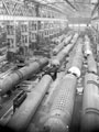 English Steel Corporation, River Don Works, South Machine Shop. Group of completed boiler drums.