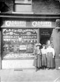 Miss Bertha Austin later Horner (middle) outside her shop No. 41 West Street