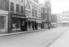 No. 31, Lea and Russell Ltd., tailors Union Street; The Sheffield Picture Palace (The Palace) and Tudor House at the junction with Furnival Street