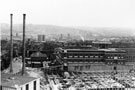 View: v02884 Elevated view showing construction of the Hallamshire Hospital later to become the Royal Hallamshire Hospital