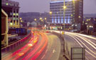 View from Park Square towards Exchange Street and the Hotel Bristol