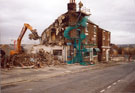 Demolition of housing on Cavendish Street looking towards Broomhall Street