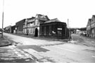 Burton Street showing the junctions with Ball Street (left) and Hick Street showing A2B Taxis (originally Neepsend Police Station)