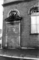 Derelict New Connexion Methodist Chapel Hall, Furnace Hill showing entrance doorway