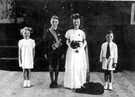 Captain John Holt and Queen Sheila White, May Day 1949, Hucklow Road School Captain John Holt and Queen Sheila White, May Day 1949, Hucklow Road School