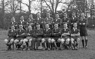 Rugby team (possibly 1957), R.A.F. Norton with Wing Commander Ken A. Mummery in the centre