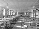 Aircraftsmen's dining hall during Air Officer Commanding's inspection, R.A.F. Norton