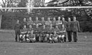 Rugby team (mid 1950s), R.A.F. Norton with Wing Commander Ken A. Mummery in the centre