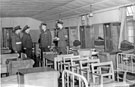 Air Vice-Marshall W. E. Theak, Air Officer Commanding 90 Group Inspection of Airmen's Barracks, R.A.F. Norton