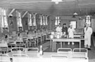 Aircraftsmen's canteen during Air Vice-Marshall W.E.Theak, Air Officer Commanding 90 Group Inspection, R.A.F. Norton