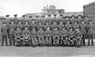 Wing Commander Ken A. Mummery (centre) and other officers, R.A.F. Norton 1956