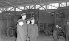 Air Vice-Marshall J.G.W. Weston, Air Officer Commanding 90 Group (2nd left); Wing Commander Ken A Mummery (centre front), R.A.F. Norton during A.O.C.'s Inspection 1955