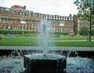 Fountains, Peace Gardens with Pinstone Street in the background