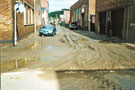Gun Lane looking from Wicker towards Wicker Lane the day after the flood 