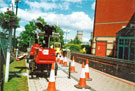 View: v03517 Cleaning up the footpaths at Meadowhall Shopping Centre after the flood