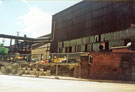 Rebuilding the wall brought down by the flood at Sheffield Forgemasters Ltd., Brightside Lane