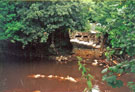 The remains of Wardsend Bridge, Livesley Street  after it was washed away during the Flood