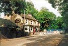 Middlewood Tavern (No. 316) cut off from passing trade as Middlewood Road North closed after a major landslip when the River Don undermined the bank during the flood of Monday 25th June 