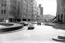 The Hole in the Road, Castle Square looking towards J. Walsh (Walshs), department store and High Street The Hole in the Road, Castle Square looking towards J. Walsh (Walshs), department store and High Street