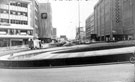 The Hole in the Road, Castle Square looking towards J. Walsh and Co., department store; Y.E.B offices and showroom and Arundel Gate The Hole in the Road, Castle Square looking towards J. Walsh and Co., department store; Y.E.B offices and showroom and Arundel Gate
