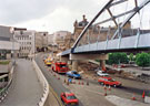 Construction of Park Square Supertram Bridge and Commercial Street