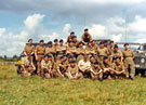 Regimental Signallers Course at Templeton. Members of the 271 (Sheffield Artillery Volunteers) Regiment, Royal Artillery (Territorial Army)