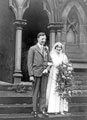 Wedding of Frank Hodson and Marjorie Stone at Montgomery Methodist Chapel, corner of Union Road/Oakdale Road