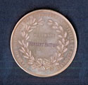 Paris Industrial Exhibition gold medal awarded to Herbert Hutton of William Hutton and Sons, electro plate manufacturers ?1867