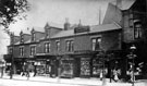 Ecclesall Road showing No. 655 Edwin George Snell, hairdressers and Nos. 657 - 659 William Blade, greengrocer and confectioner c. 1910