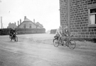 Riding tandem past the Sportsman Inn, Crosspool