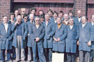 Group of patternmakers at Edgar Allen and Co Ltd pattern shop, Tinsley
