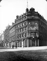 Cole Brothers decorated for the royal visit of Queen Victoria, Fargate at junction of Church Street