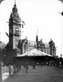 Town Hall Square decorated for the royal visit of Queen Victoria