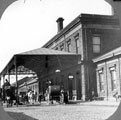 Midland Station with its 1870's frontage before station was enlarged