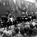 Royal procession, most probably royal visit of Prince and Princess of Wales (later became King Edward VII and Queen Alexandra), passing unidentified street