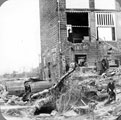Sheffield Flood, showing damage at the rear of Olive Paper Mills owned by Joseph Woodward (in 1864), River Loxley