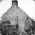 Sheffield Flood, side view of damage at John Wilson and Son, knife manufacturers, Loxley Glass Tilt, River Loxley