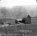 Sheffield Flood, The barn is all that remains of Trickett's Farm belonging to James Trickett, at the junction of Rivers Rivelin and Loxley, household of eleven people washed away and drowned