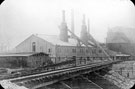 Ore Cal, furnace and ore storage bins, possibly Sanderson Kayser Ltd., Attercliffe Steel Works, Newhall Road Ore Cal, furnace and ore storage bins, possibly Sanderson Kayser Ltd., Attercliffe Steel Works, Newhall Road