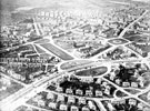 Aerial view of Manor Estate. The main road is Prince of Wales Road. Surrounding roads include Fitzhubert Road and Cullabine Road