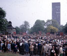 Whit Monday Sing, Weston Park, looking towards the Arts Tower