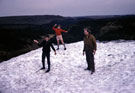 Snow fight at Stanage Edge, Hallam Moors