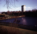 Crookes Valley showing the Park, Old Great Dam and Arts Tower