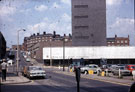 Newly built Police H.Q., West Bar Green from Queen Street, looking up Scotland Street